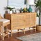 Baxton Studio Vivan Modern Bohemian Natural Brown Rattan and Mahogany Wood Storage Cabinet 228-13135-ZORO - alternate 5